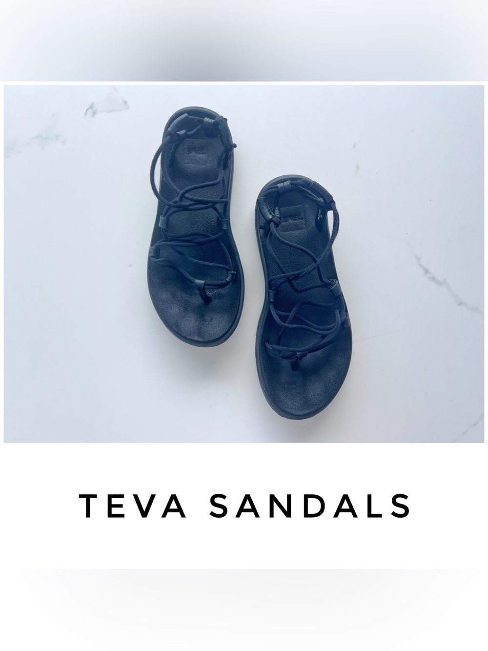 Teva sandals size 6 Voya Infinity black